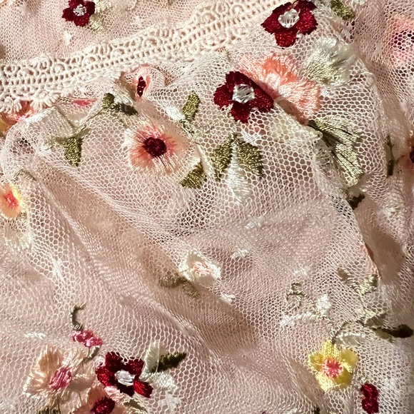 Needle & Thread Aramita Floral Lace Tulle Midi Dress (designer) size 4 US - Picture 14 of 16